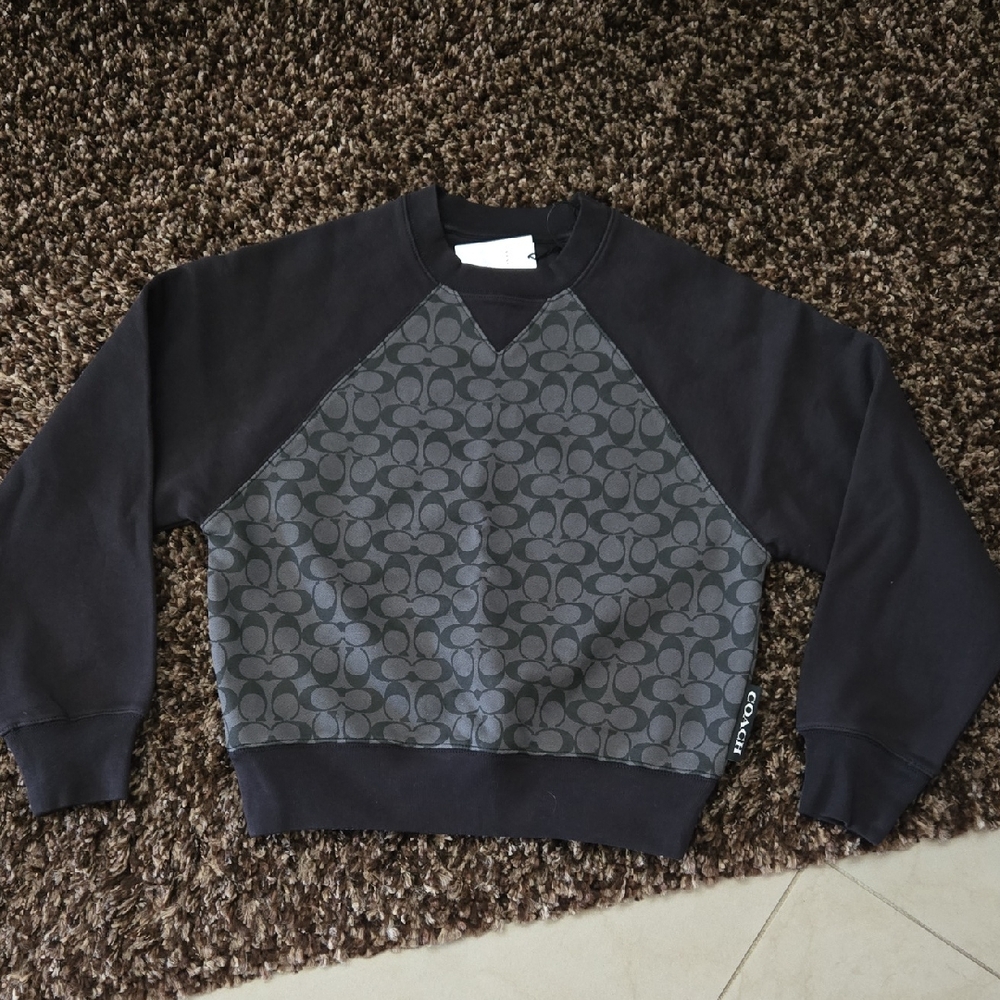 Coach Sweatshirt Black and Gray XXS